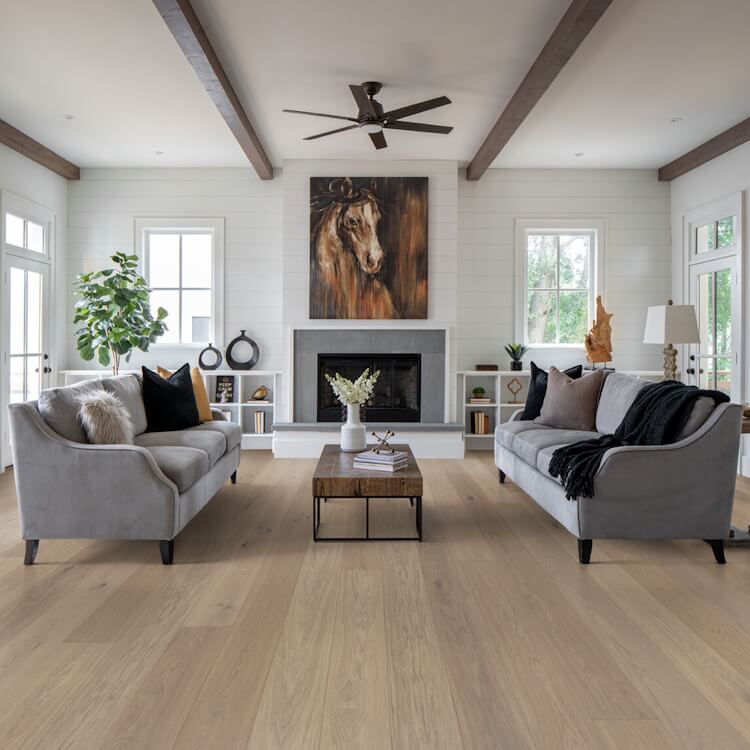 Oak Nature | Misty White | Hardened wood floors Collection Välinge